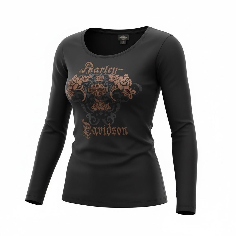 Harley Davidson Live To Ride Shirt Women’s Studs Large